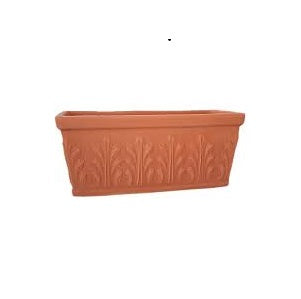 Ceramart Πήλινη Γλάστρα Ζαρντινιέρα ΡΩΜΑ 64*27*31