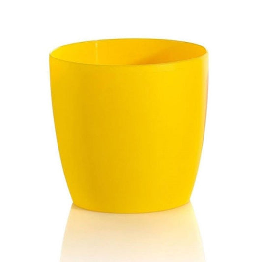 Plastona κασπώ πλαστικό στρογγυλό Rotto GOGREEN κίτρινο