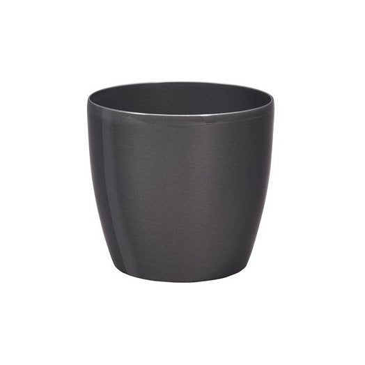 Plastona κασπώ πλαστικό στρογγυλό Rotto GOGREEN ανθρακί