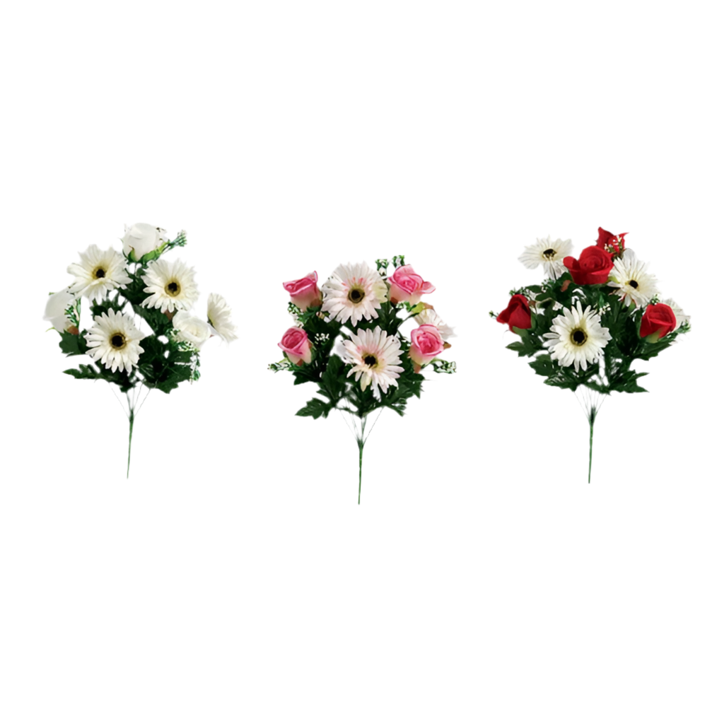 ΜΠΟΥΚΕΤΟ (ΡΙΖΑ) ΣΥΝΘΕΣΗ ΜΠΟΥΜΠΟΥΚΙ - ΖΕΡΜΠΕΡΑ λευκό 44cm