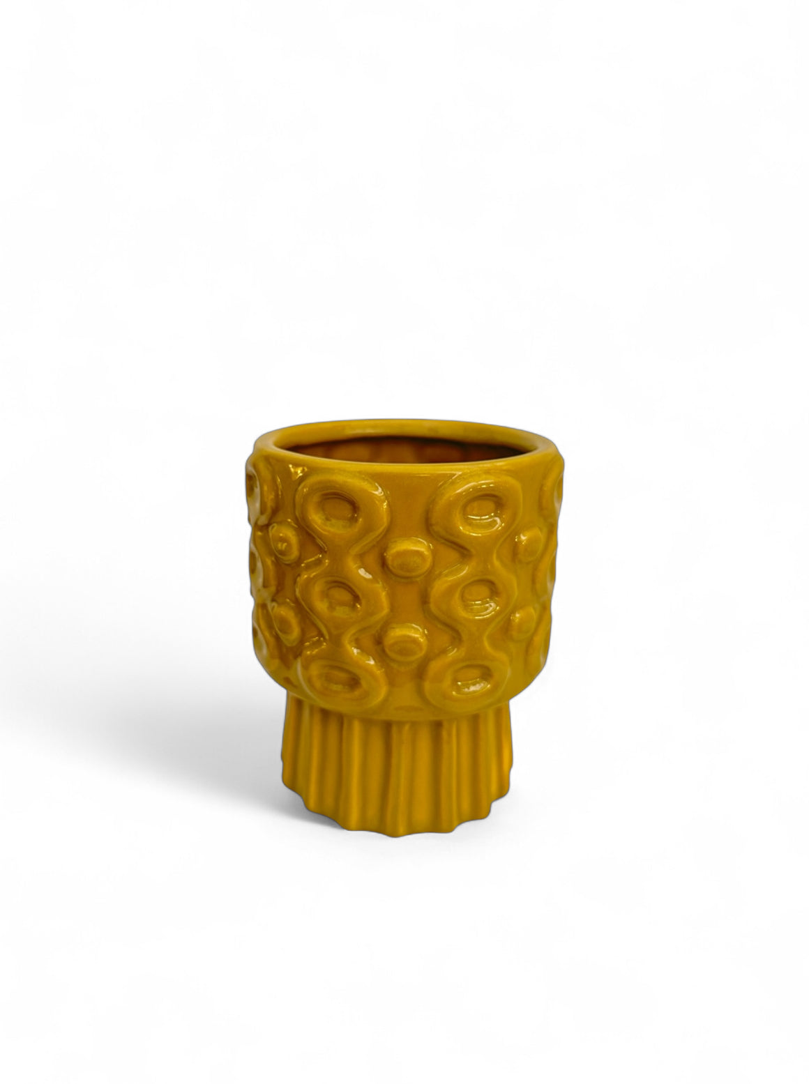 Κεραμικό κασπώ mica μουσταρδί 15*17