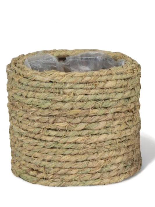 Καλάθι κασπώ ψάθινο 15.5*13