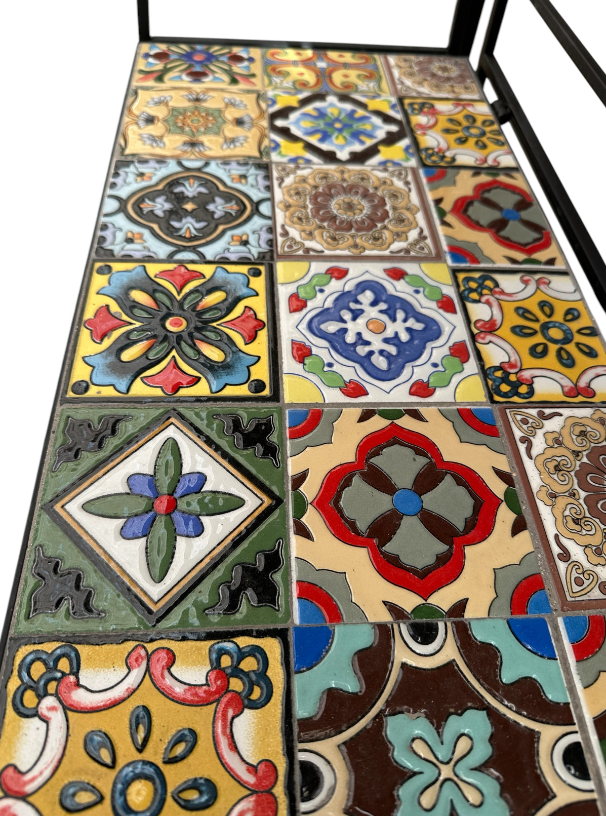 Μεταλλική ραφιέρα Malaga Etagere μαύρη 61x31x115