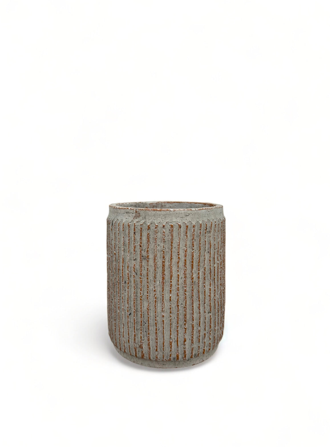 Τσιμεντένιο κασπώ κολόνα γκρι Ø12.5x15cm