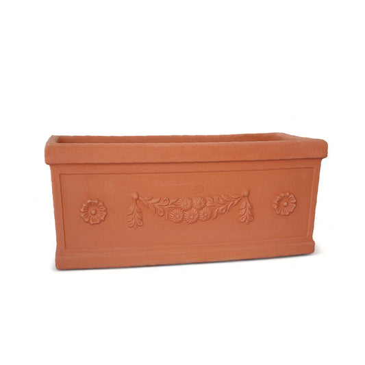 Ceramart Πήλινη Γλάστρα Ζαρντινιέρα ΦΕΣΤΟΝΑΤΙ