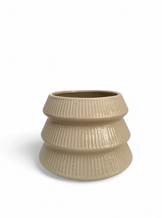 Κεραμικό κασπώ Boom μπέζ 20*14