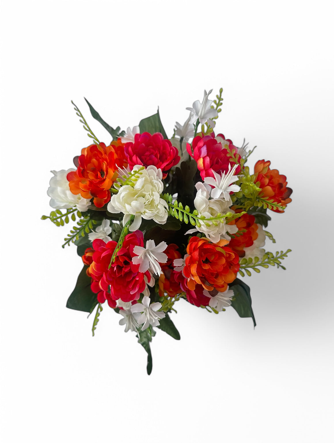 ΜΠΟΥΚΕΤΟ (ΡΙΖΑ) ΣΥΝΘΕΣΗ ΖΗΝΙΑ φούξια - πορτοκαλί 33cm