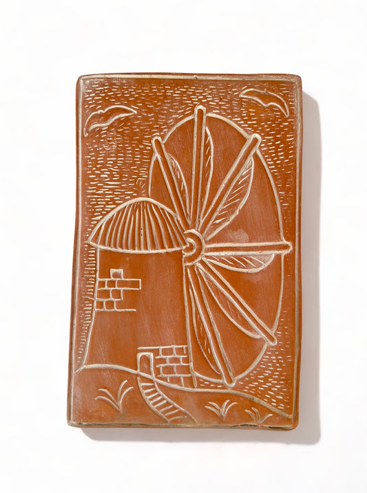 Κεραμική πλάκα τοίχου ανεμόμυλος