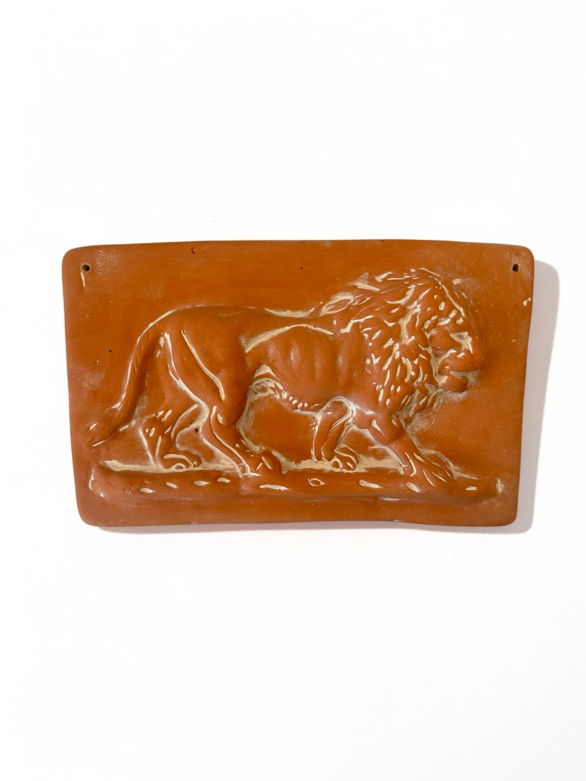 Κεραμική πλάκα τοίχου παράσταση λιοντάρι