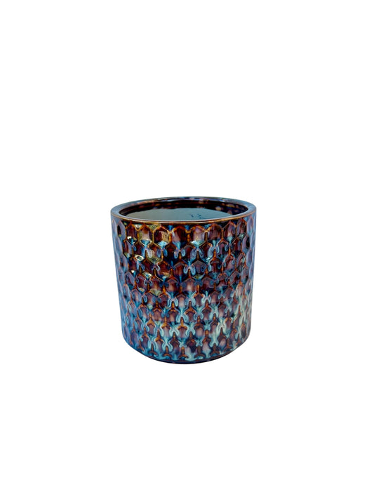 Κεραμικό κασπώ "Carol" καφέ 14*13.5