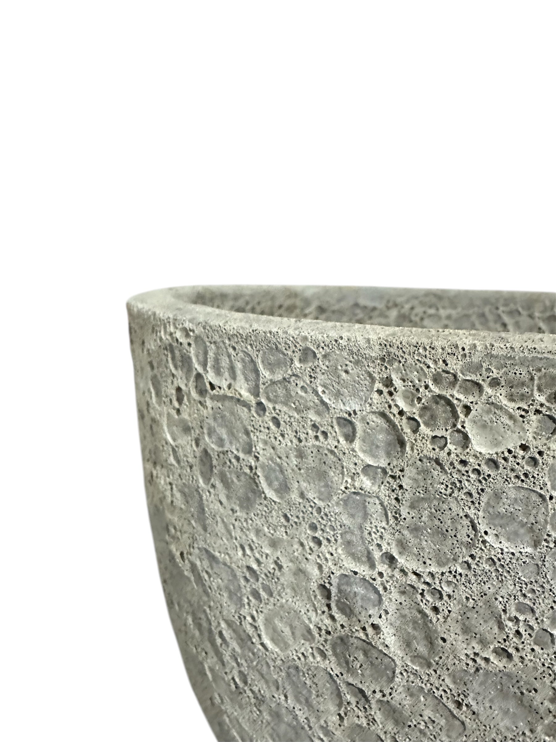 Κεραμική Γλάστρα ηφαιστείου λευκή 23*19