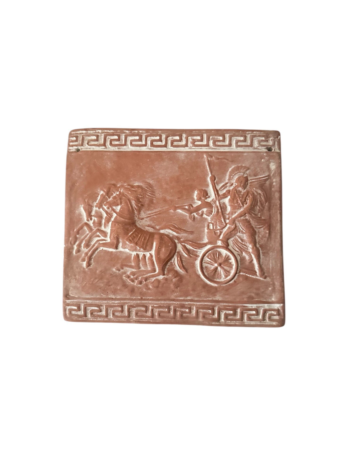 Κεραμική πλάκα τοίχου αρματοδρομία (Μέγας Αλέξανδρος)