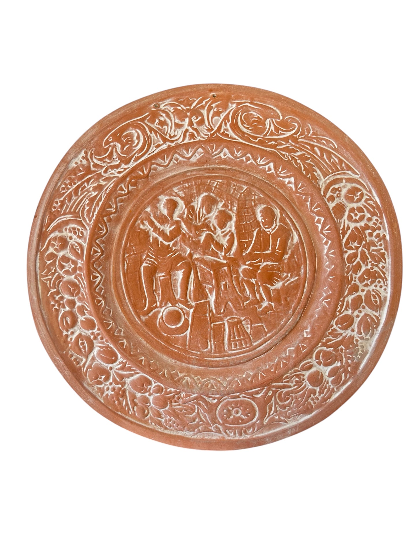 Κεραμικό τοίχου ροζέτα παράσταση