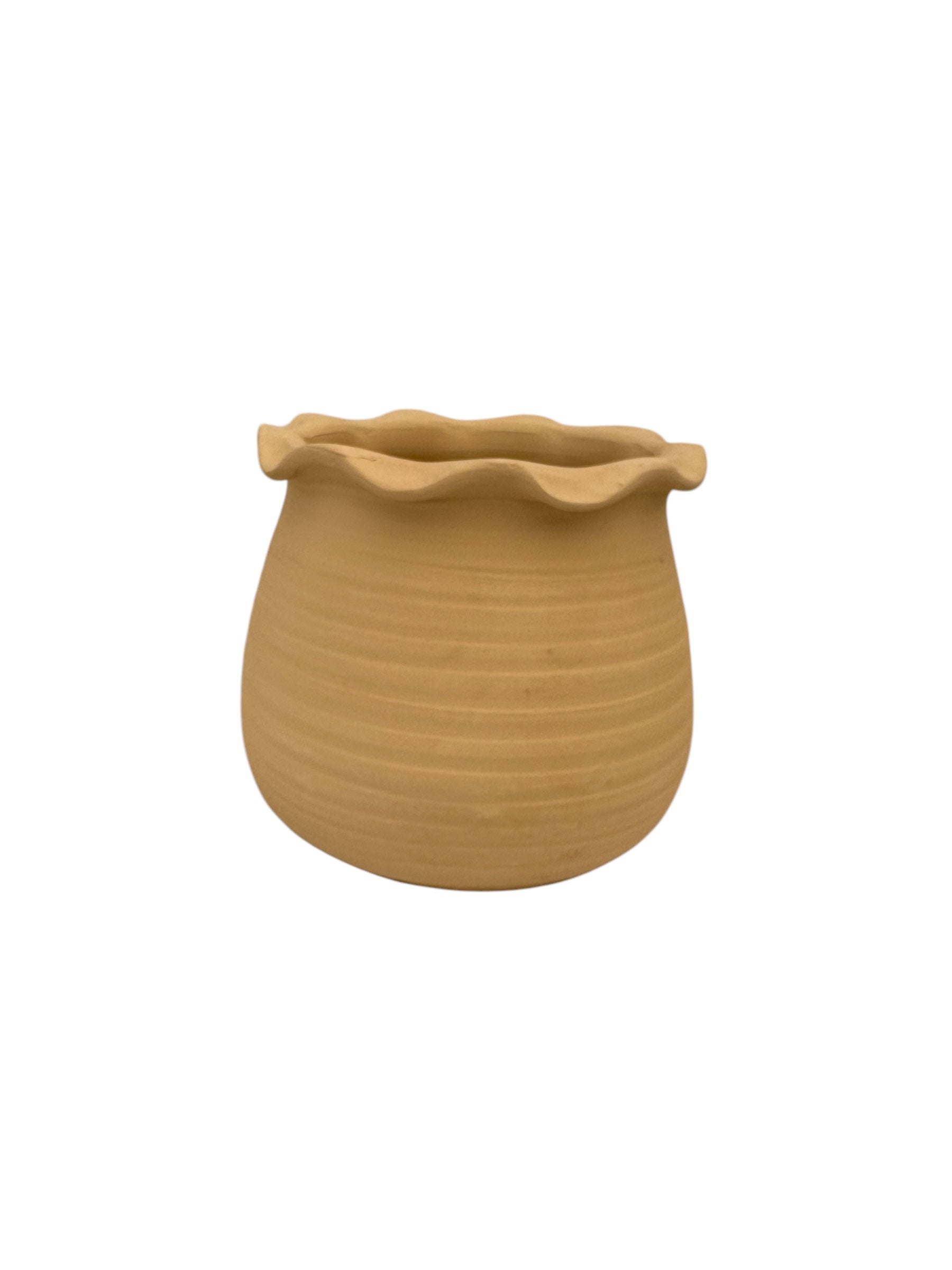 Κεραμική Γλάστρα Γλωσσάτο terrabianca 22*18