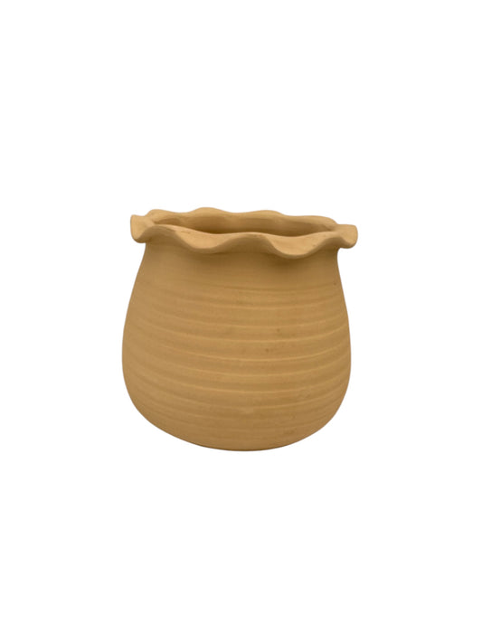 Κεραμική Γλάστρα Γλωσσάτο terrabianca 22*18