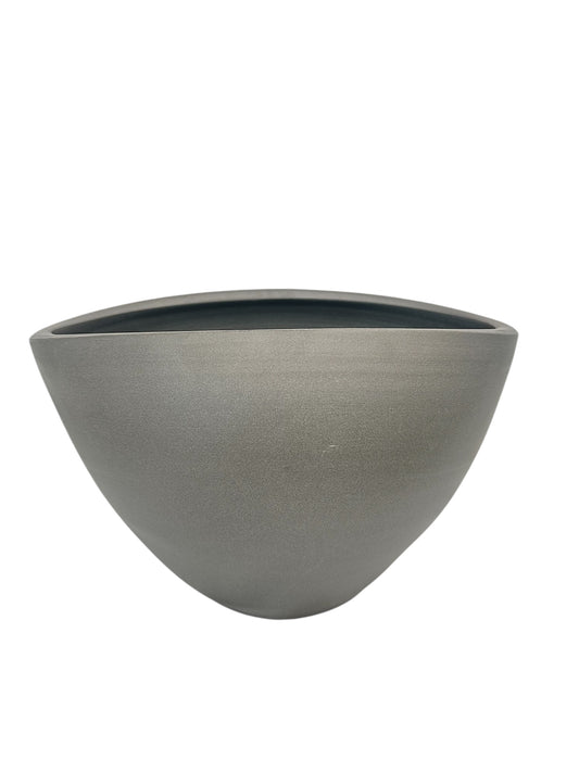 Κεραμικό κασπώ οβάλ γκρι 39*27*27