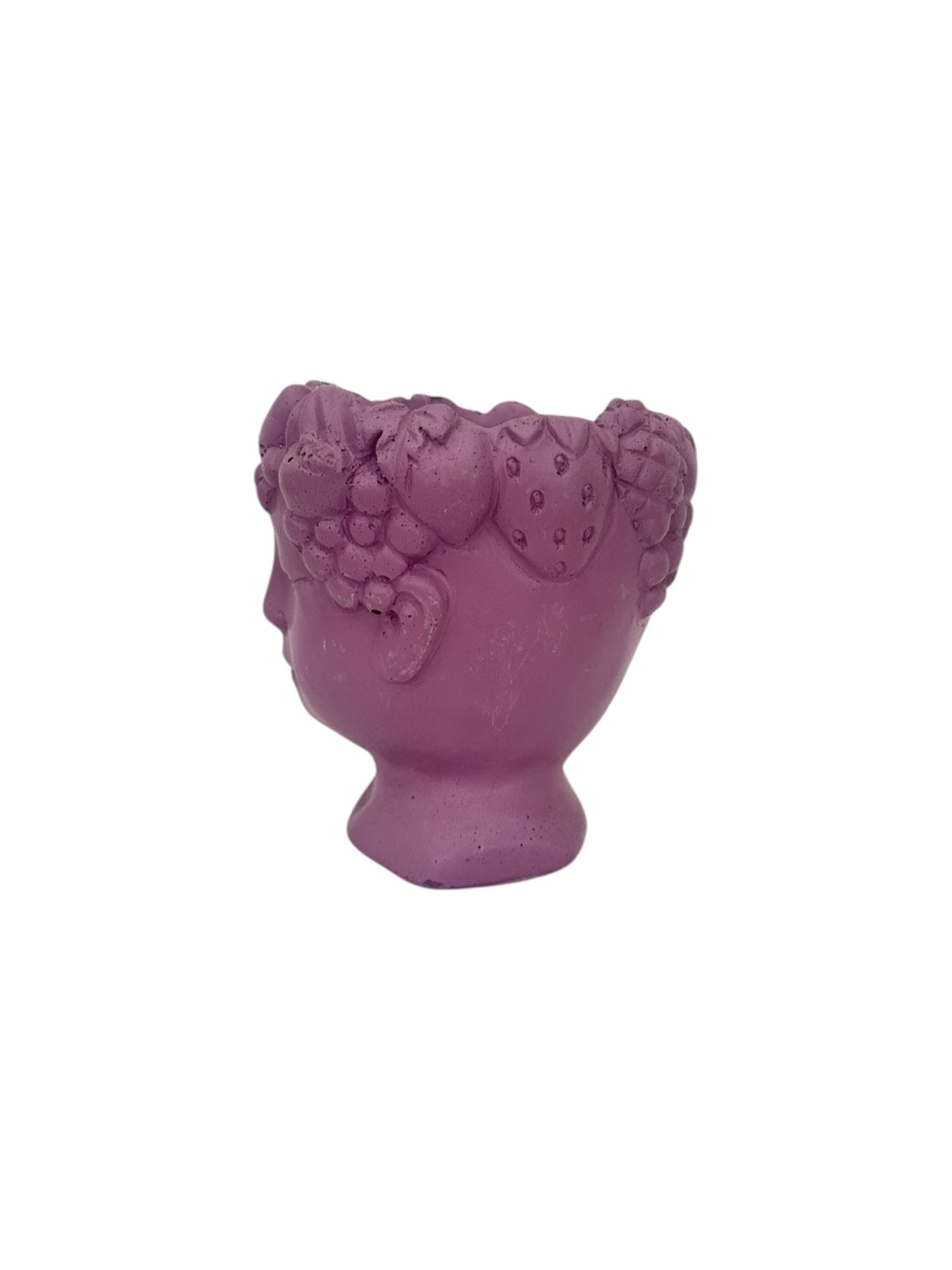 Τσιμεντένιο κασπώ mini πρόσωπο λιλά Φ8