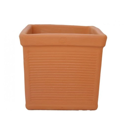 Ceramart Πήλινη Γλάστρα Τετράγωνη ΡΙΓΑ