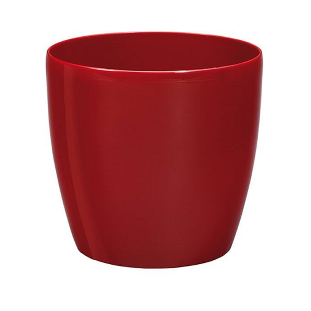 Plastona κασπώ πλαστικό στρογγυλό Rotto GOGREEN κόκκινο