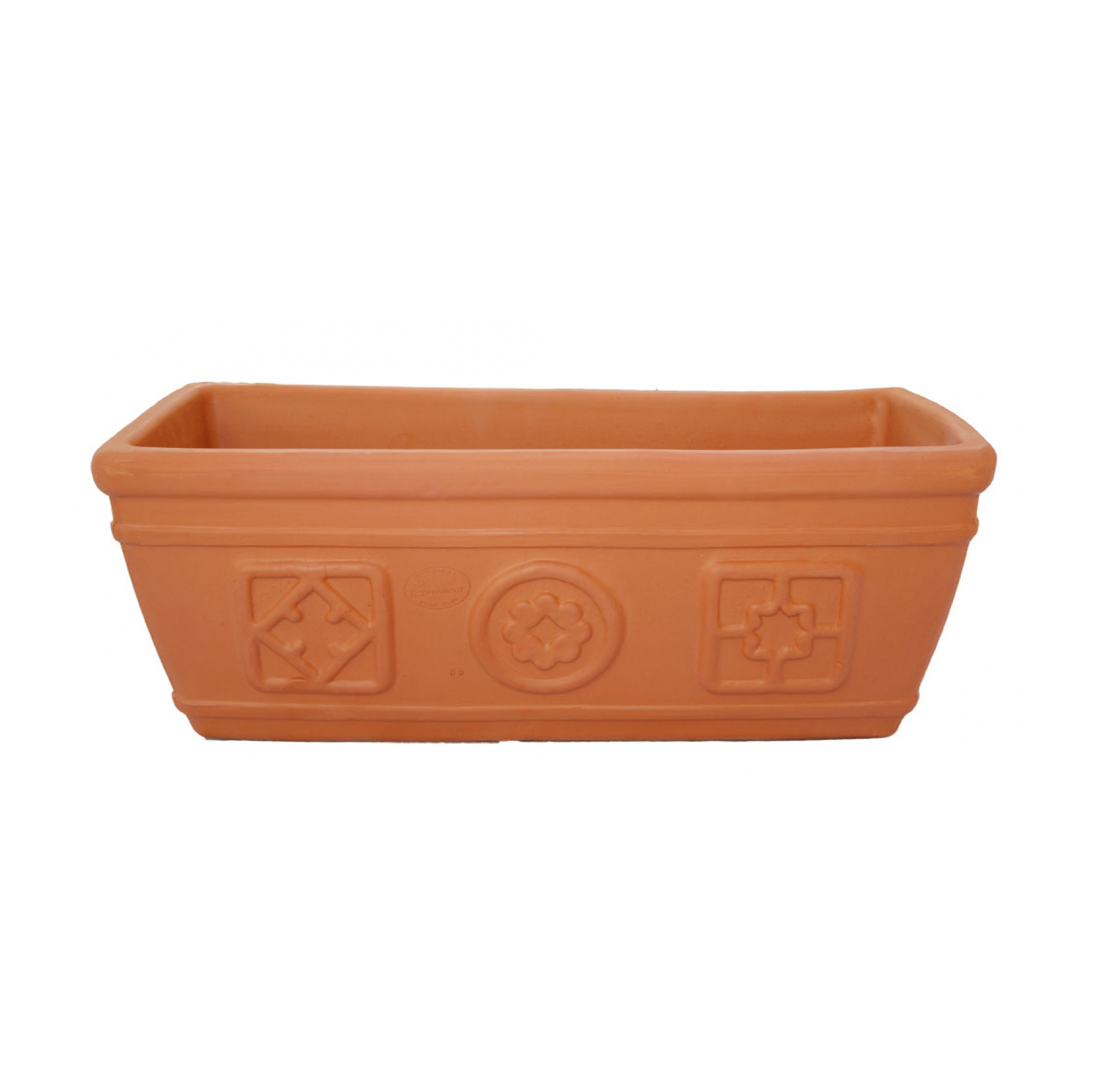 Ceramart Πήλινη Γλάστρα Ζαρντινιέρα ΡΕΑ 48*19*20