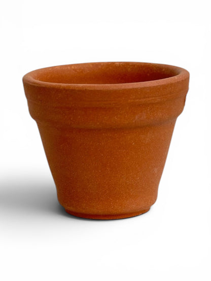 Mini Κεραμικό κασπώ terracotta Φ4x3.5Υ