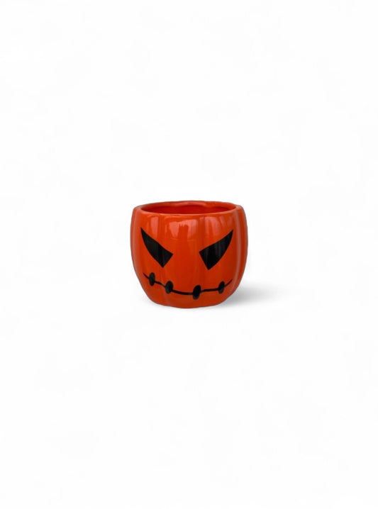 Κλασικό Κεραμικό Κασπώ Halloween 12x9cm (Jack-o'-Lantern) για Φυτά