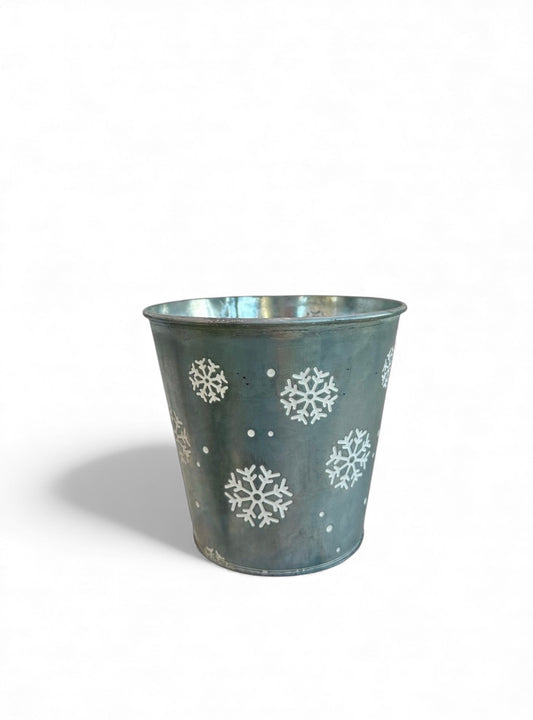 Μεταλλικό κουβαδάκι χιονονιφάδες 13.5*13