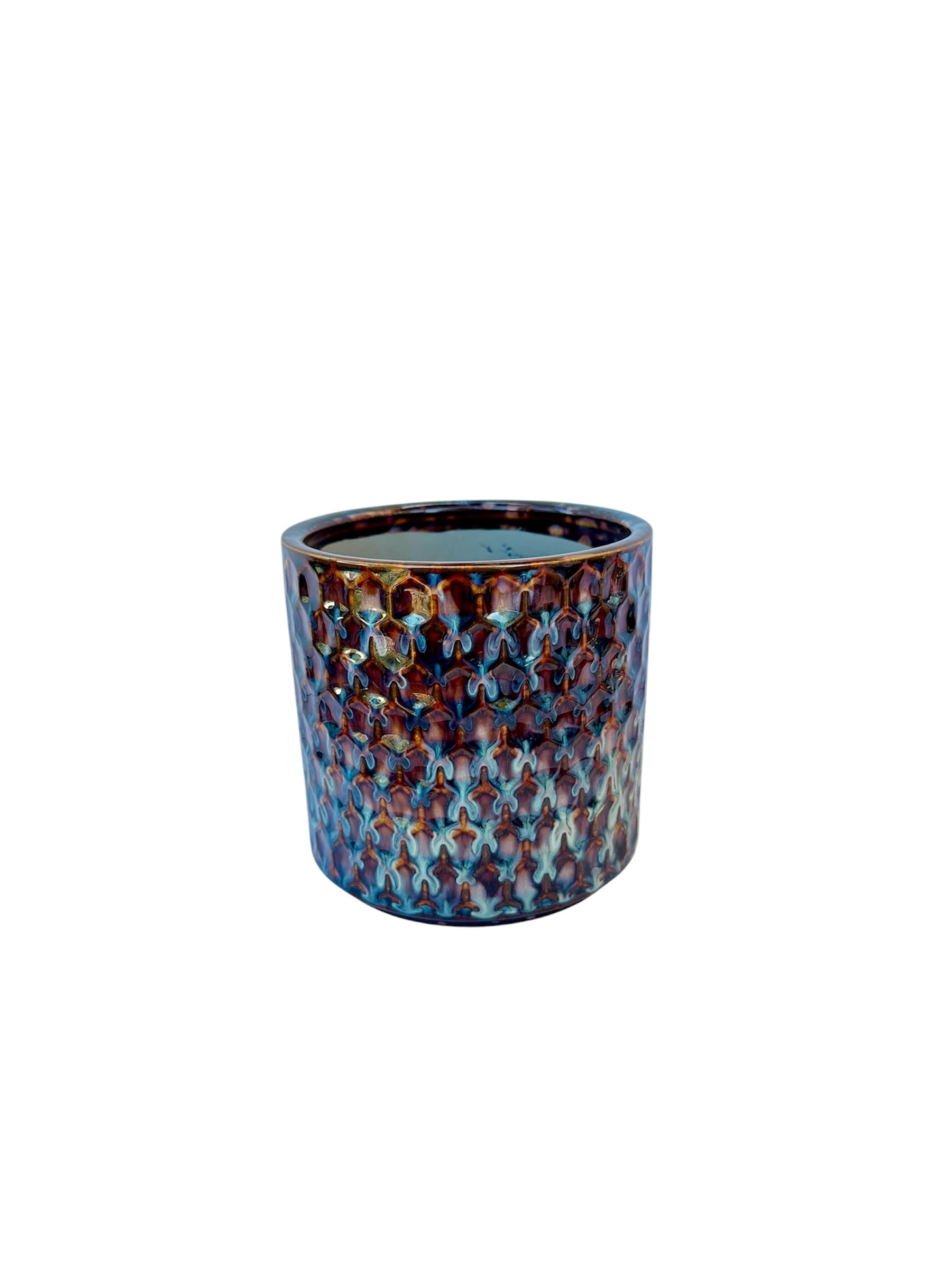 Κεραμικό Κασπώ Vintage Καφέ "Carol" (Ø14cm)