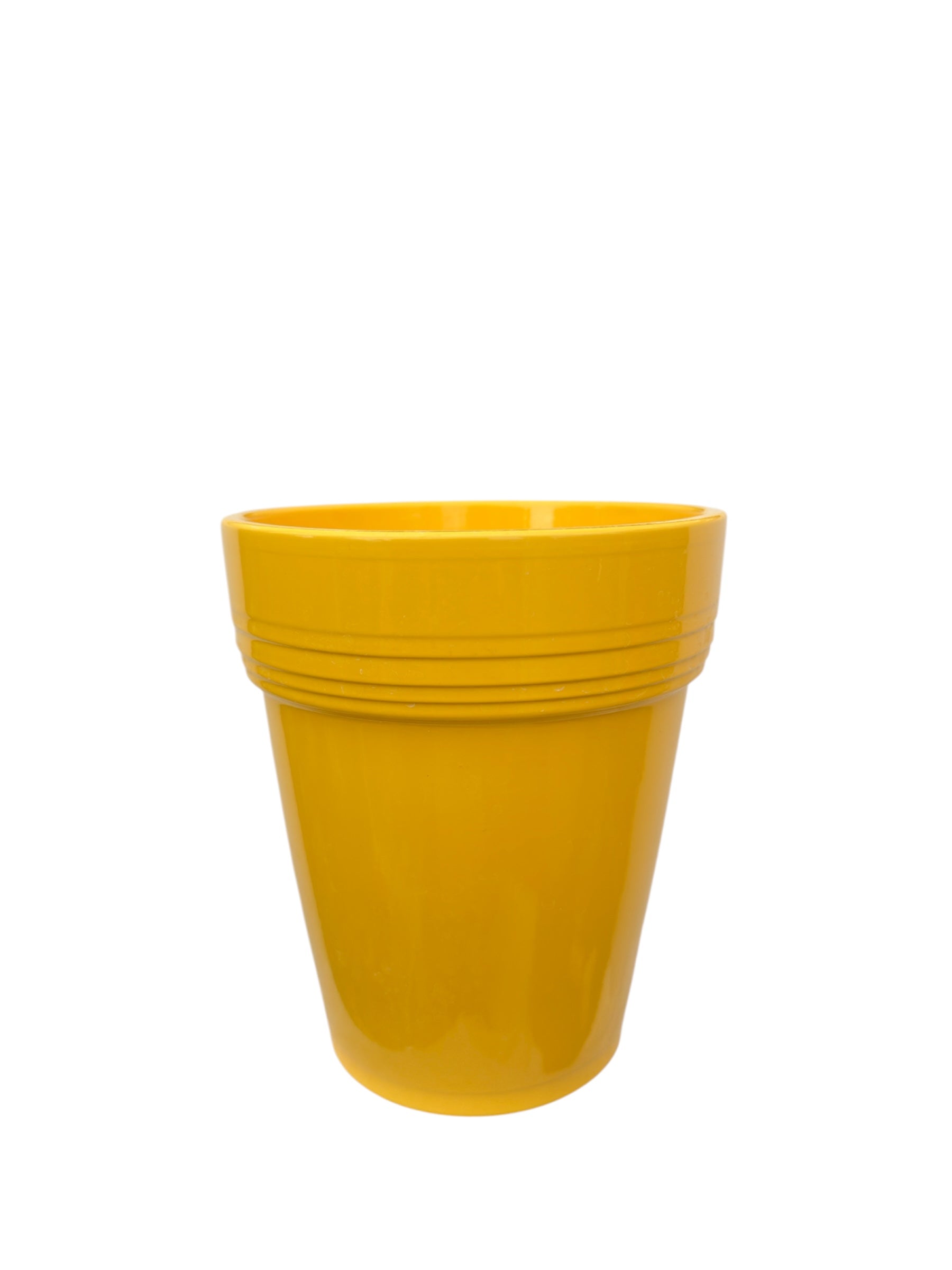 Κεραμικό κασπώ ορχιδέας κίτρινο 13,5*15,5