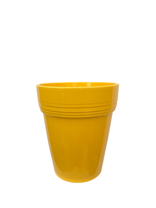 Κεραμικό κασπώ ορχιδέας κίτρινο 13,5*15,5