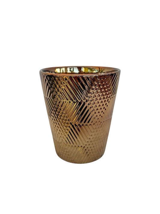 Κεραμικό κασπώ ορχιδέας μπρονζέ 13*15