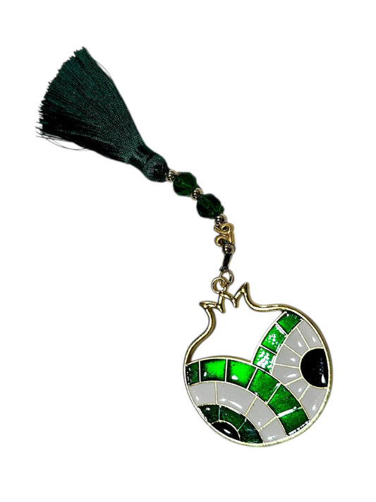 Γούρι πράσινο ρόδι 21εκ.