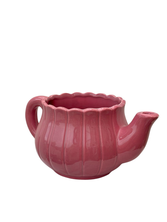 Κεραμικό κασπώ τσαγιέρα ροζ Φ10εκ.