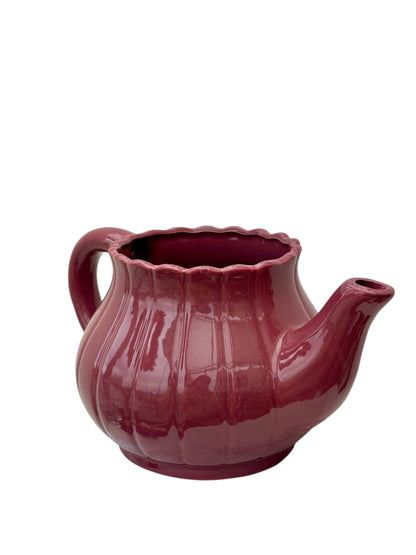 Κεραμικό κασπώ τσαγιέρα βυσσινί Φ10εκ.