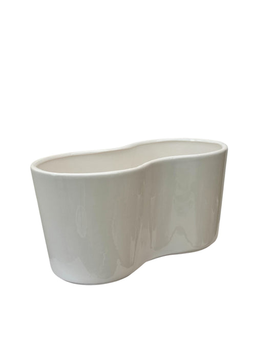 Κεραμικό κασπώ λευκό 26*13.5*13