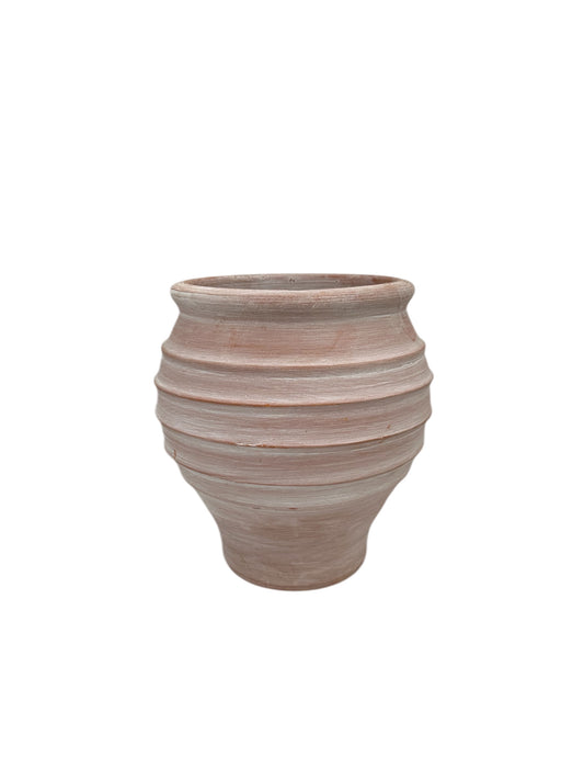 Κεραμική Γλάστρα πιθάρι ασπρισμένο 33*31