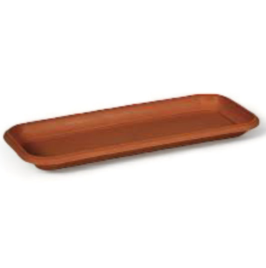 Viomes Πιάτο Ζαρντινιέρας πλαστικό ΚΛΑΣΣΙΚΟ καφέ