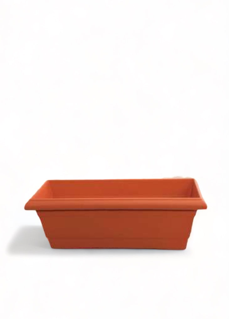 Miltoplast Ζαρντινιέρα πλαστική Άνθεα τερακότα