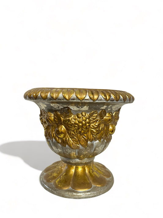 Κεραμικό κασπώ αμφορέας ασημί - χρυσό 26*22