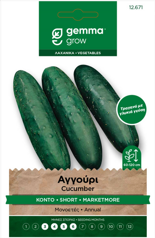 Αγγούρι κοντό Marketmore 70 12671